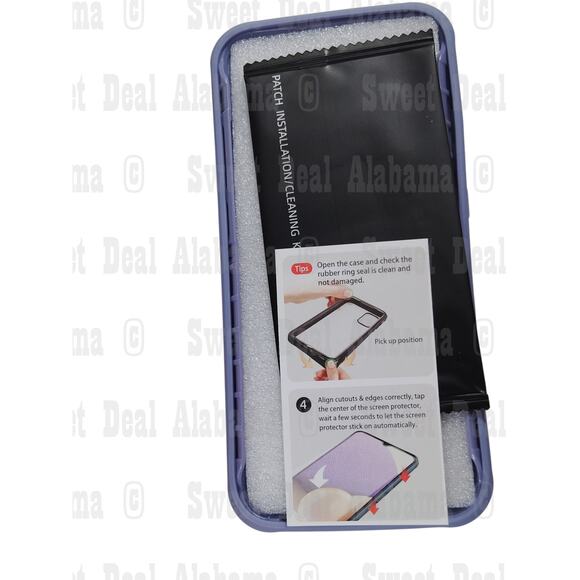 Double-N Cellphone Case For Samsung Galaxy A02 w/ Screen Protector (Purple) - Picture 6 of 8